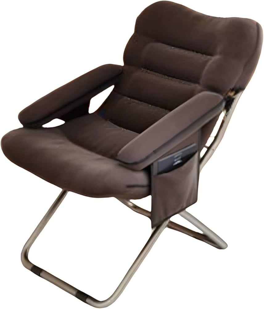 コンパクトリクライニングチェア ブラウン